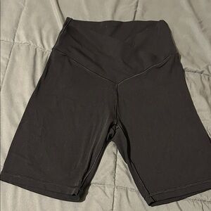 Women's Black High-Rise Bike Shorts